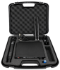 Micrófono inalámbrico EK audio de mano, multicanal y recargable.
