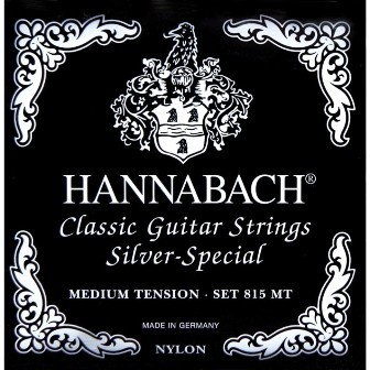 Juego cuerdas guitarra Hannabach medium 815 MT